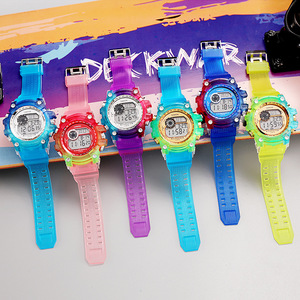 Reloj Digital Transparente con Degradado de Arcoíris LASHIDA, Reloj Deportivo de Moda Urbana Multifunción, Reloj de Regalo para Jóvenes - Product Image 2