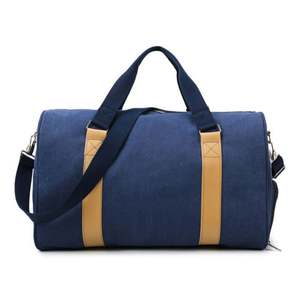 Bolsa de viaje de lona impermeable a la moda para hombres y mujeres, cierre de cremallera, funda de fin de semana para la noche con patrón de letras - Product Image 5