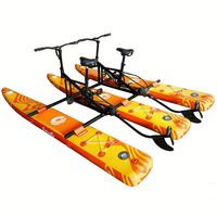 Bicyclettes aquatiques gonflables à deux places avec pontons plats, cadre en aluminium, PVC double couche, pour sports nautiques en plein air, portables, de Chine, Lumark