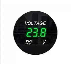 DC 5V-48V Waterproof Car Motorcycle Voltage Meter LED Panel Digital Volt Display Voltmeter