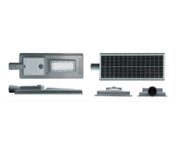 Lampadaire solaire intégré tout-en-un personnalisé en gros avec alimentation CC 80W 120W 200W IP65
