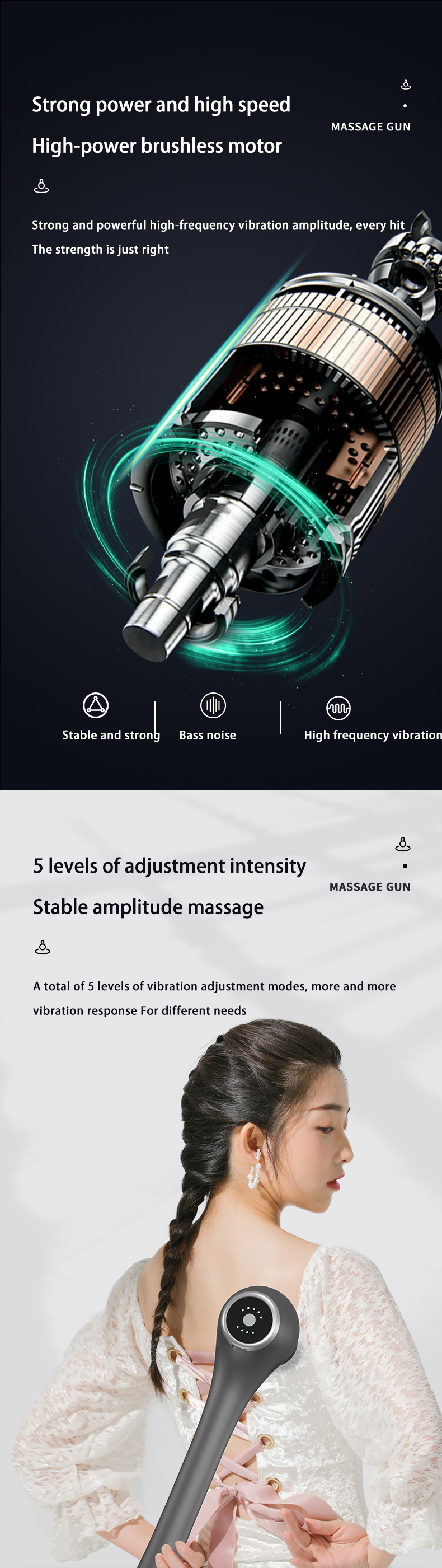 Mini Best Cheap Percussion Rechargeable Battery Cordless Pistolet Muscle Massage Gun Fascia Massager