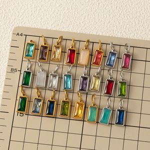 Nuova Collana con Ciondolo Fai-da-Te 2025 con 12 Pietre Zodiacali, Placcatura in Oro 18K PVD, Zirconi Colorati, Stile Costellazione per Creazione di Gioielli - Product Image 2