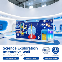 Parc de jeux intérieur pour enfants : Mur interactif de jeu de balle en tubes d'acier