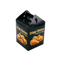 Boîte d'emballage en carton de haute qualité pour poulet frit KFC et frites, idéale pour les plats à emporter des restaurants et les bento.