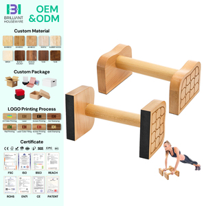 Equipo de <span class=keywords><strong>Calistenia</strong></span> de Madera BH Wood, Barras de Paralelismo de Madera para Flexiones, Entrenamiento de Fuerza y <span class=keywords><strong>Calistenia</strong></span> <span class=keywords><strong>en</strong></span> Casa - Product Image 1