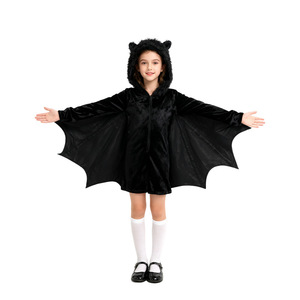 Disfraz de Murciélago para Niños, Traje de Vampiro Negro para Cosplay, Ropa para Fiesta de Halloween, Actuaciones y Juegos de Rol, Otoño 2025 - Product Image 4