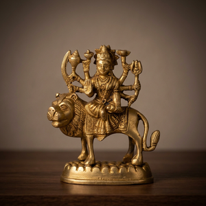 Estatua de Durga de Latón de Estilo Tradicional, Nuevo Diseño, Buena Calidad, para Decoración del Hogar y Pooja Diaria al Mejor Precio - Product Image 4