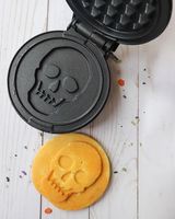 Mini gaufrier pour Festival, décoration d'halloween, personnalisé, tête de mort, gaufrier