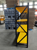 Étagère à palettes industrielle robuste en acier laminé à froid, à assemblage par vis, avec protection électrostatique contre la corrosion