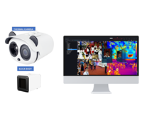 Caméra de vidéosurveillance numérique, appareil qui permet de mesurer la température du corps humain, à caméra Thermique