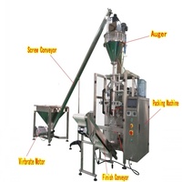 Machine d'emballage verticale automatique pour sachets de poudre de piment, détergent, farine, café, lait, henné et autres produits alimentaires