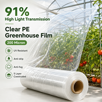 Film de serre agricole sur mesure en PE transparent, résistant aux UV, anti-goutte et anti-buée pour la culture de tomates et de poivrons