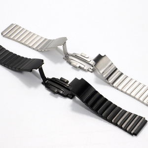 Bracelet de remplacement en acier inoxydable de 22 mm compatible avec <span class=keywords><strong>Samsung</strong></span> Galaxy Watch 46 mm/Galaxy Watch 3 45 mm/<span class=keywords><strong>Gear</strong></span> <span class=keywords><strong>S3</strong></span>, bracelet en métal - Product Image 2