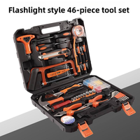 Mengna 46-Piece Set Peralatan Rumah Tangga dari Baja Karbon Tinggi Termasuk Senter Obeng Model AZ-30 Rumah