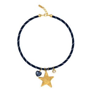 מותג חדש אופנה שרשרת כבל צבעוני עם תליון נירוסטה שרשרת תכשיטים עמיד למים לנשים - Product Image 6