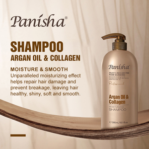 PANISHA Huile d'<span class=keywords><strong>Argan</strong></span> Collagène Volumisant Rafraîchissant Hydratant Contrôle du Sébum Épaississant Anti-Pelliculaire Crème Shampoing Revitalisant - Product Image 4