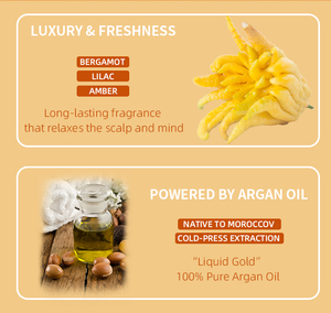 Kit de Cuidado Capilar con Aceite de Argán, Hidratación Intensa, Restauración Suave <span class=keywords><strong>para</strong></span> <span class=keywords><strong>Tratamiento</strong></span> Capilar Diario en Salón, Spa, Servicio de Etiqueta Privada Personalizada - Product Image 3