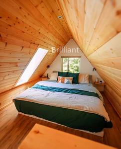 Maison préfabriquée de luxe européenne, mobile, de type chalet de loisirs, avec structure <span class=keywords><strong>en</strong></span> acier étanche, pour appartements et voyages de vacances, maison <span class=keywords><strong>en</strong></span> A-frame <span class=keywords><strong>en</strong></span> promotion - Product Image 6