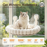 Hamac pour chat à ventouse sans perçage, 34*50CM, pour fenêtre, lit suspendu pour chat d'intérieur pour bronzer et faire la sieste