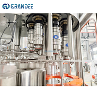 Ligne de production automatique en usine, machine de remplissage rotative pour boissons au café, bouteille de 500 ml pour ligne de bouteilles en plastique