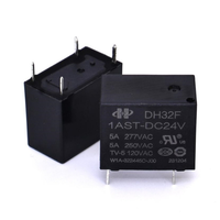 DH32F-1AST-DC24V 32F CQC TUV RoHS 5A PCB Miniature Relay 4Pin 24V Peralatan Rumah Tangga Sistem Daya Rumah Pintar Meteran Daya