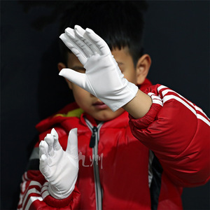ถุงมือผ้าฝ้ายสีขาวสำหรับเด็กสำหรับการแสดงบนเวที ใช้ในพิธีการ นักเรียนระดับประถมศึกษาและมัธยมศึกษาแบบไม่จำกัดเพศ - Product Image 2
