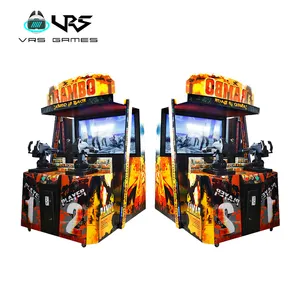 Machine de jeu vidéo de tir Rambo d'arcade d'amusement d'intérieur à jetons