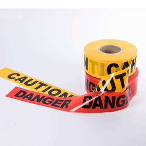 OEM biểu tượng tùy chỉnh màu đen và màu vàng <span class=keywords><strong>CAUTION</strong></span> <span class=keywords><strong>Tape</strong></span> PE màu đỏ và trắng PVC tầng cảnh báo Băng sàn không thấm nước đánh dấu cảnh báo Băng - Product Image 5