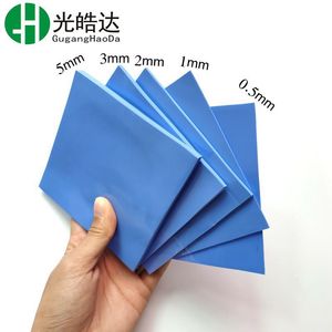 Guanghaoda แผ่นซิลิโคนนำความร้อน6W สารหน่วงไฟ V0สีฟ้าสำหรับ CPU กระจายความร้อน - Product Image 2