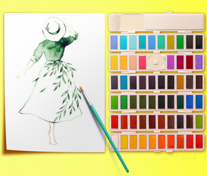 <span class=keywords><strong>Marie</strong></span>'s Brand 18 couleurs de peinture <span class=keywords><strong>aquarelle</strong></span> solide pour débutants et étudiants Peinture peinte à la main - Product Image 3