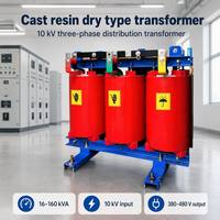 Transformateur sec à faible perte et haute efficacité, deux enroulements, 10 kV 400 V 630 kVA