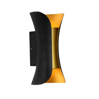 Applique murale de jardin moderne en aluminium avec diffuseur en polycarbonate, étanche IP65, lampe murale extérieure