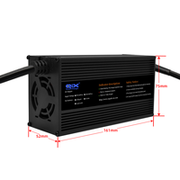 Chargeur rapide pour batterie au plomb-acide 100 Ah, AC180V-240V 500W DC 24V 15A, pour chariot élévateur électrique, transpalette, véhicule AGV de patrouille et de nettoyage