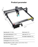 Machine de Gravure Laser ATOMSTACK X7 S10 Pro 50W à Diode pour Découpe, Bricolage CNC, Métal, Bijoux, Granit, Pierre et Bois