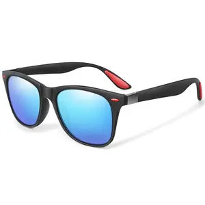 편광 커스텀 로고 선글라스 uv400 중국산 안경 프로모션 매트 블랙 선글라스
