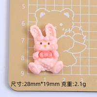 Mignon Petit Ours Doux Animal Créatif À La Main DIY Résine Charme pour Mallettes DIY Pince À Cheveux Ipadcase DIY Accessoires Décoration