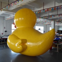 Canard géant gonflable en PVC jaune, canard en caoutchouc de dessin animé à vendre