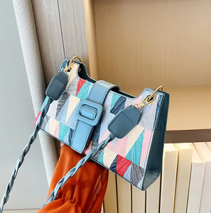 Bolso pequeño de mujer de colores contrastantes, bolso informal para mujer, bolso de hombro, bolso de lujo para mujer, bolso cruzado - Product Image 1