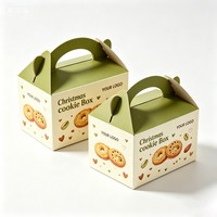 Boîte à biscuits écologiques de qualité alimentaire, design personnalisé, boîte rectangulaire pour beignets, matériau recyclé, boîte à pain pour boulangerie, boîte à emporter