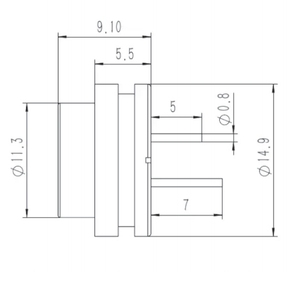 Sensor keramik piezoelektrik presisi tinggi-975 ± 30 kHz frekuensi resonan, untuk aplikasi Sensor ultrasonik - Product Image 2