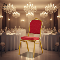 Chaises de banquet de luxe haut de gamme en gros pour mariages, hôtels et événements, avec coussins moelleux, empilables et support de pieds en métal robuste