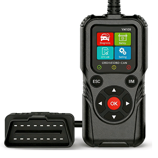 YM109 Universal OBD2 Scanner Car Diagnostic Tool 5-12V Battery Tester Code Reader Multi-Language
