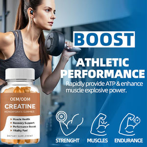 Créatine BCAAs Gummies Sans Sucre Sans Gluten Complément Alimentaire Marque Privée ODM Vente en Gros Approvisionnement en Gros Certifié GMP Croissance Musculaire - Product Image 2