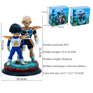 Venta caliente adornos <span class=keywords><strong>de</strong></span> Anime cuidadosamente seleccionados Dragon Balls Z artesanía modelo estatua declaración Guerrero Gohan Kuririn figura PVC - Product Image 2