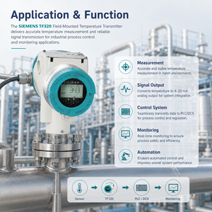Controlador de Temperatura Digital SITRANS TF320 IP66 de Aluminio 4-20mA HART OEM con Entrada Universal, Sensor Industrial para Campo Industrial - Product Image 4