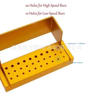 Support de fraises dentaires Hai Feng à 30 trous, support de stérilisation de type ouvert pour fraises diamantées à grande vitesse, plusieurs couleurs - Product Image 4