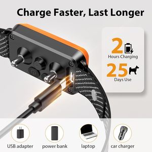 Xcho Vỏ Cây Cổ Áo Cho Lớn Trung Bình Nhỏ Chó Điện Đào Tạo Cổ Áo Con Chó Sốc Chống sủa Thiết Bị Cho Con Chó Cổ Áo Kiểm Soát Vỏ Cây - Product Image 5