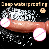 Machine sexuelle à poussée réaliste en silicone pour femmes, 10 modes de vibration, télécommande, étanche, jouet pour point G et anal ultime