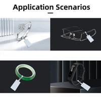 Étiquette de contrôle d'accès RFID à puce U9, 68 mm x 26 mm, support PET, style mini porte-clés, portée de lecture 0-3 m, étanche, jetable, 860-960 MHz